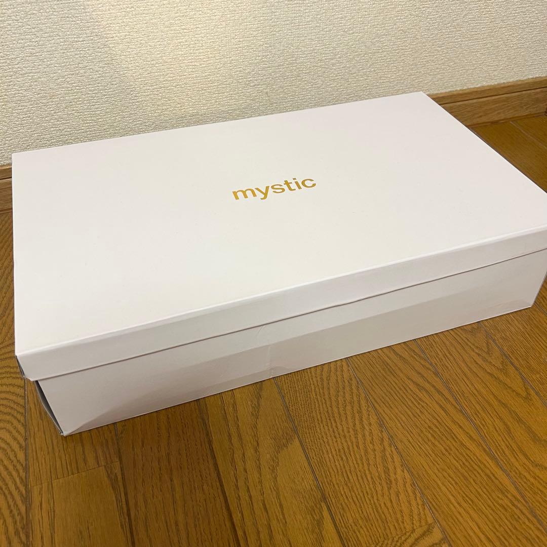 mystic ミスティック　スクエアトゥロングブーツ　ブラック　38 24.5