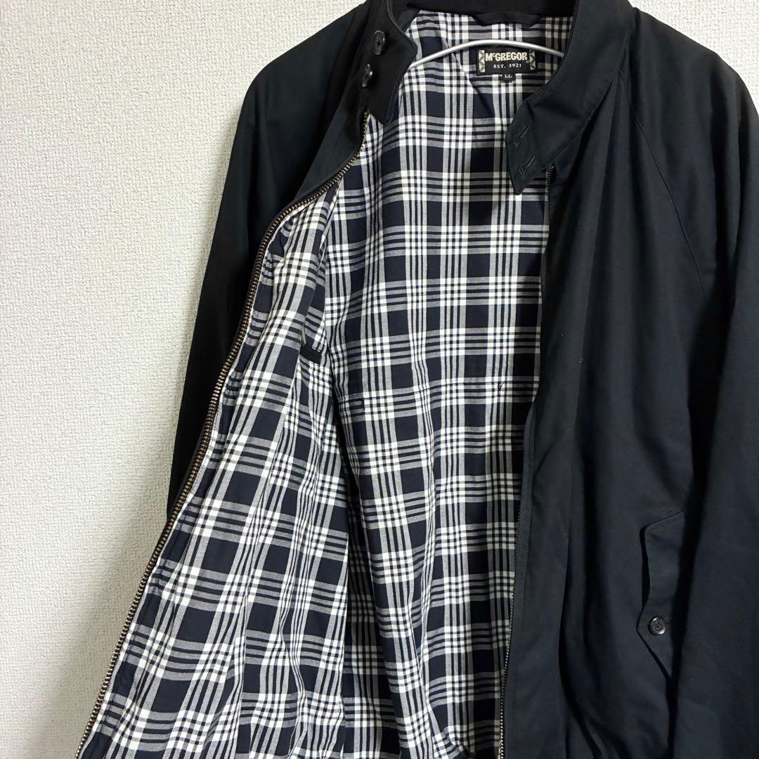 美品　McGREGOR ハリントンジャケット スイングトップ 短丈 XL 黒