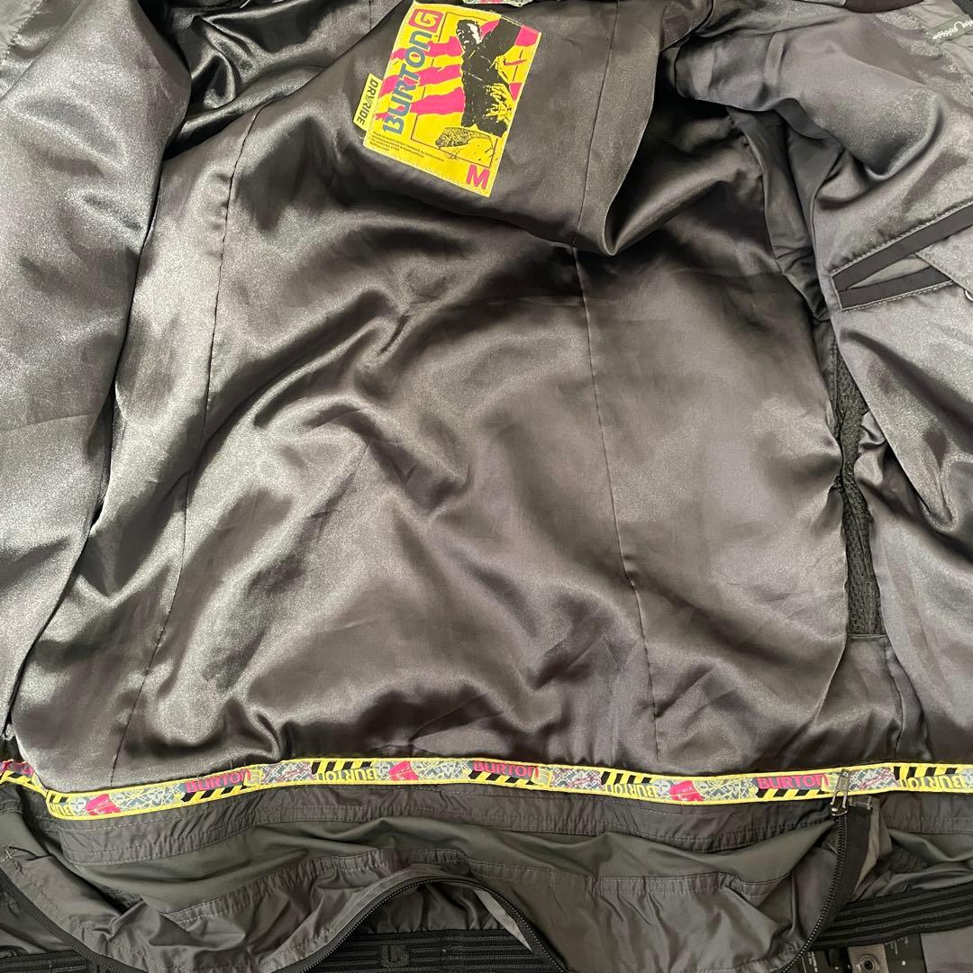 Burtonバートンスキーウェアスノーボードジャケットパーカーフード黒ブラック白