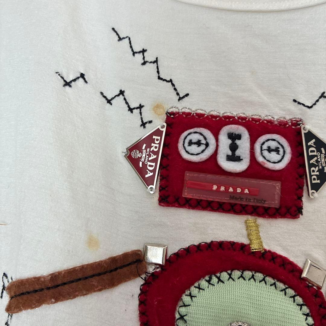 PRADA ロボット刺繍 Tシャツ