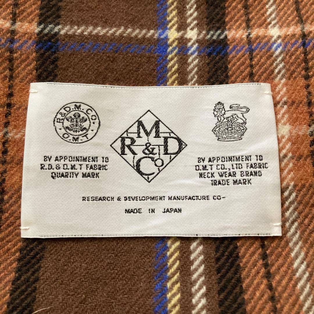 R&D.M.Co- オールドマンズテーラー　チェックショール　ブランケット