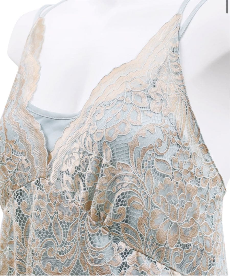 Rose3 レースルームワンピース【M】ANNEBRA アンブラ　グリーン