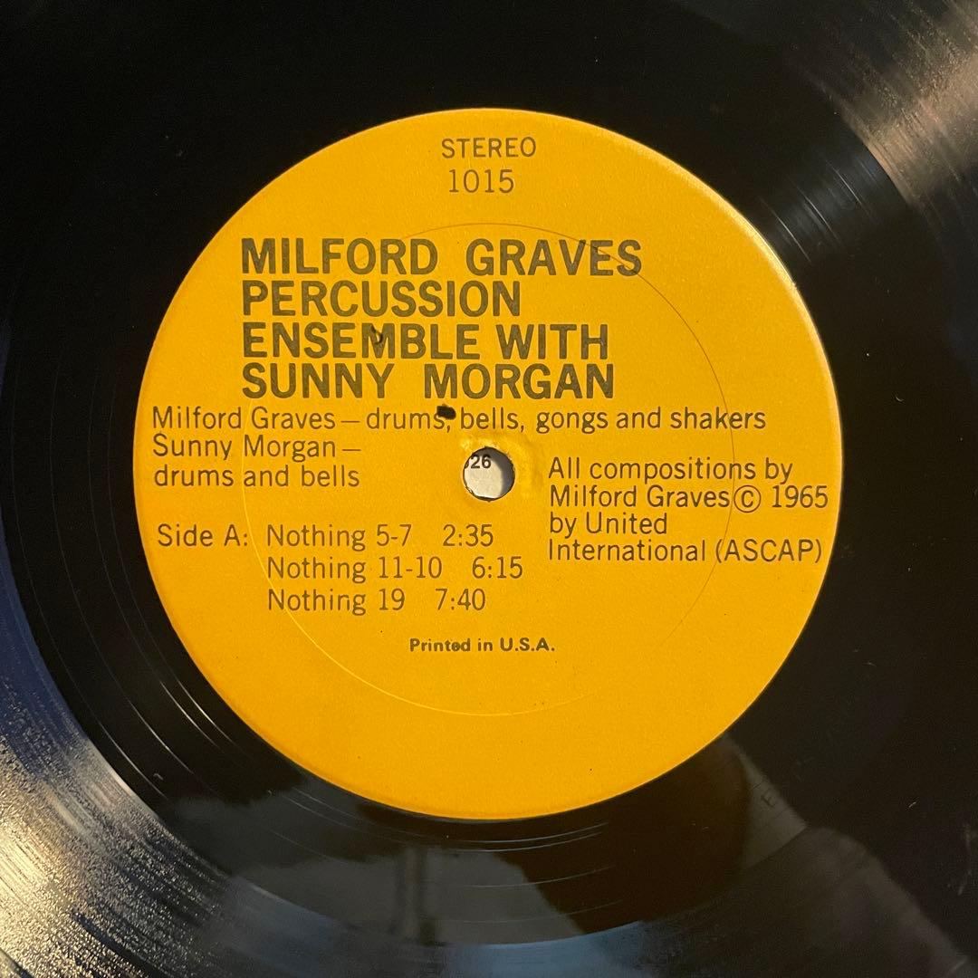 洋楽 Milford Graves Percussion Ensemble LP