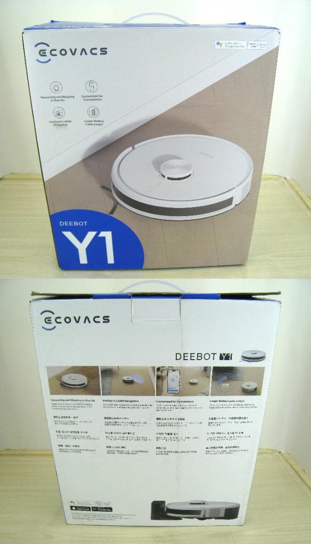 DEEBOT Y1 ロボット掃除機 本体　水拭きモップ掛け