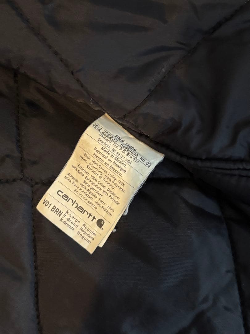 【孫悟空】Carhartt ブラウン キルティングベスト