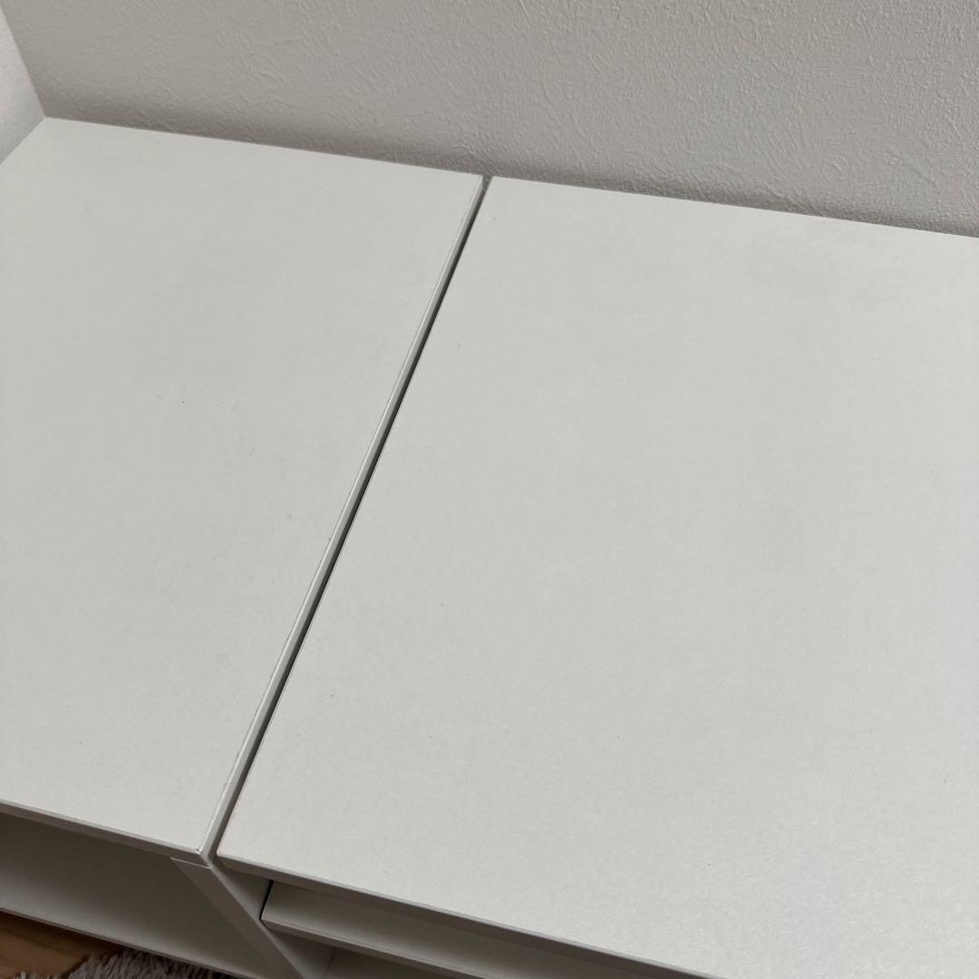 ホワイトドレッサー 85cm 可動式ミラー