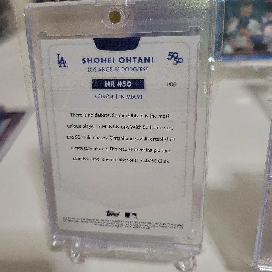 大谷翔平 50/50 HR #50 Topps MLBカード