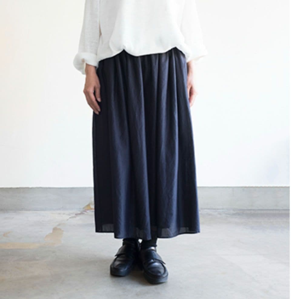 【美品】ゴーシュ ドライローンギャザースカート