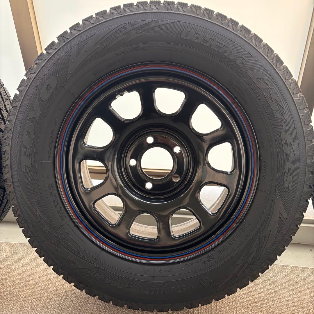 スタッドレス ホイール4本 215/70R16デリカD5 RAV4 CX-5 T