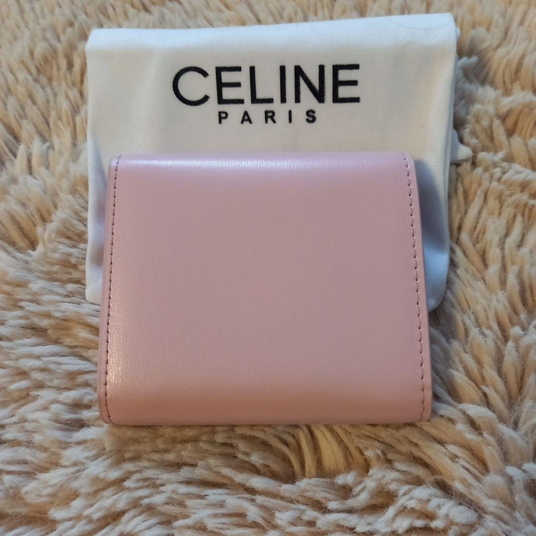 1点のみ！CELINE♡ ピンク ♡三つ折り財布 ♡ノベルティ