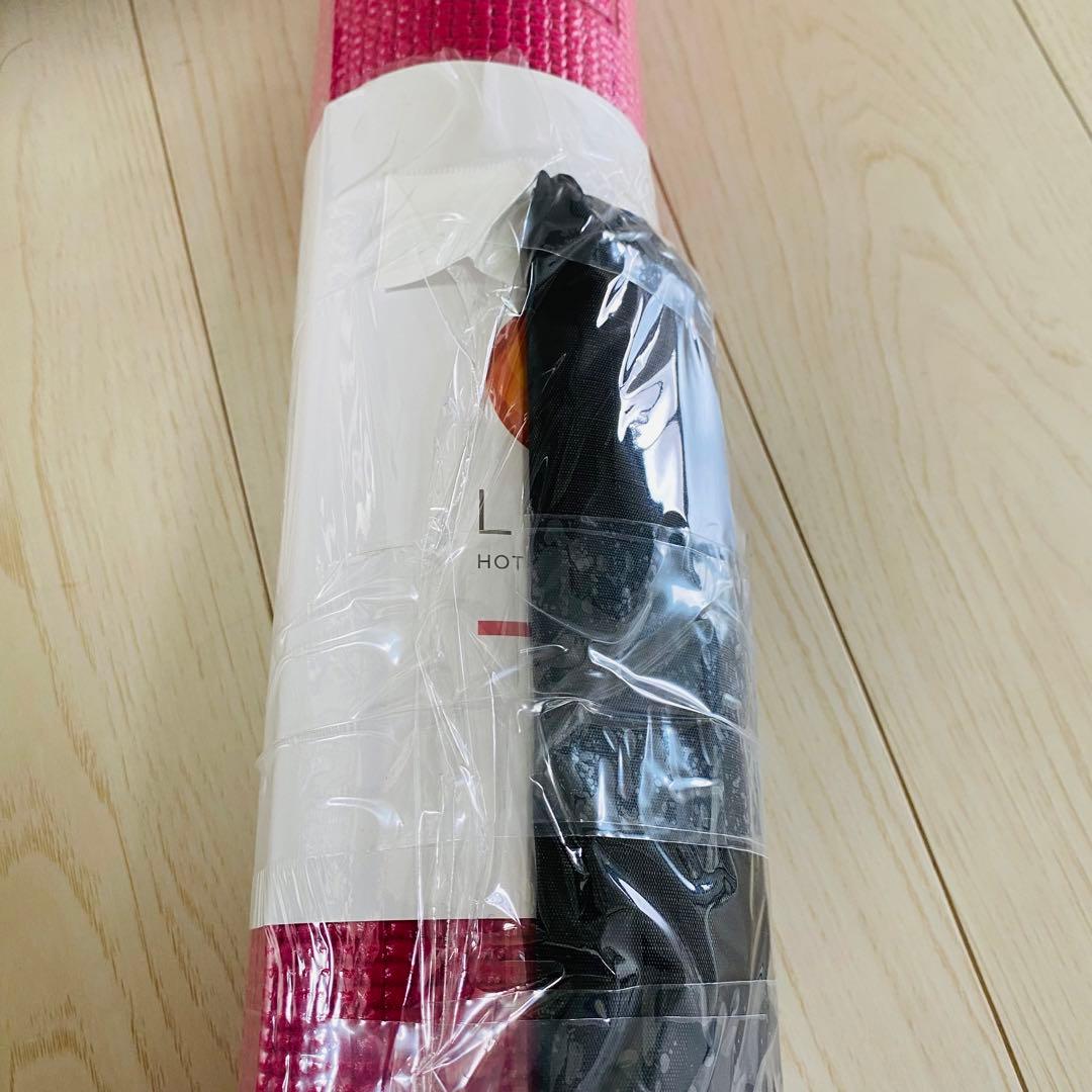 LAVA ヨガマット ピンク 付属品付き