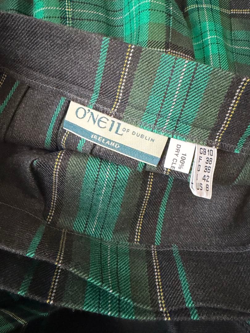 O’NEIL OF DUBLIN チェックロングキルトスカート