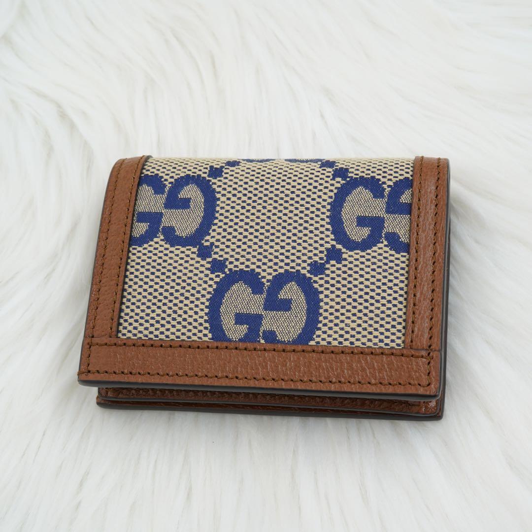 未使用品　付属品付き　GUCCI グッチ　二つ折り財布　オフィディア　キャンバス