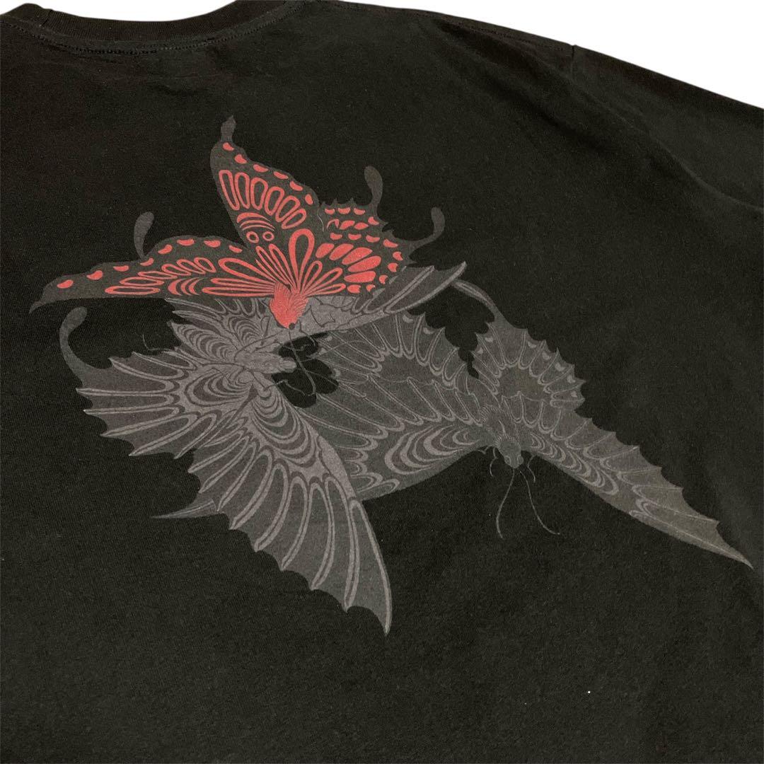 GAKKIN×BUDSPOOL 三艶蝶 Tシャツ L 舐達麻 舐達磨 ストリート