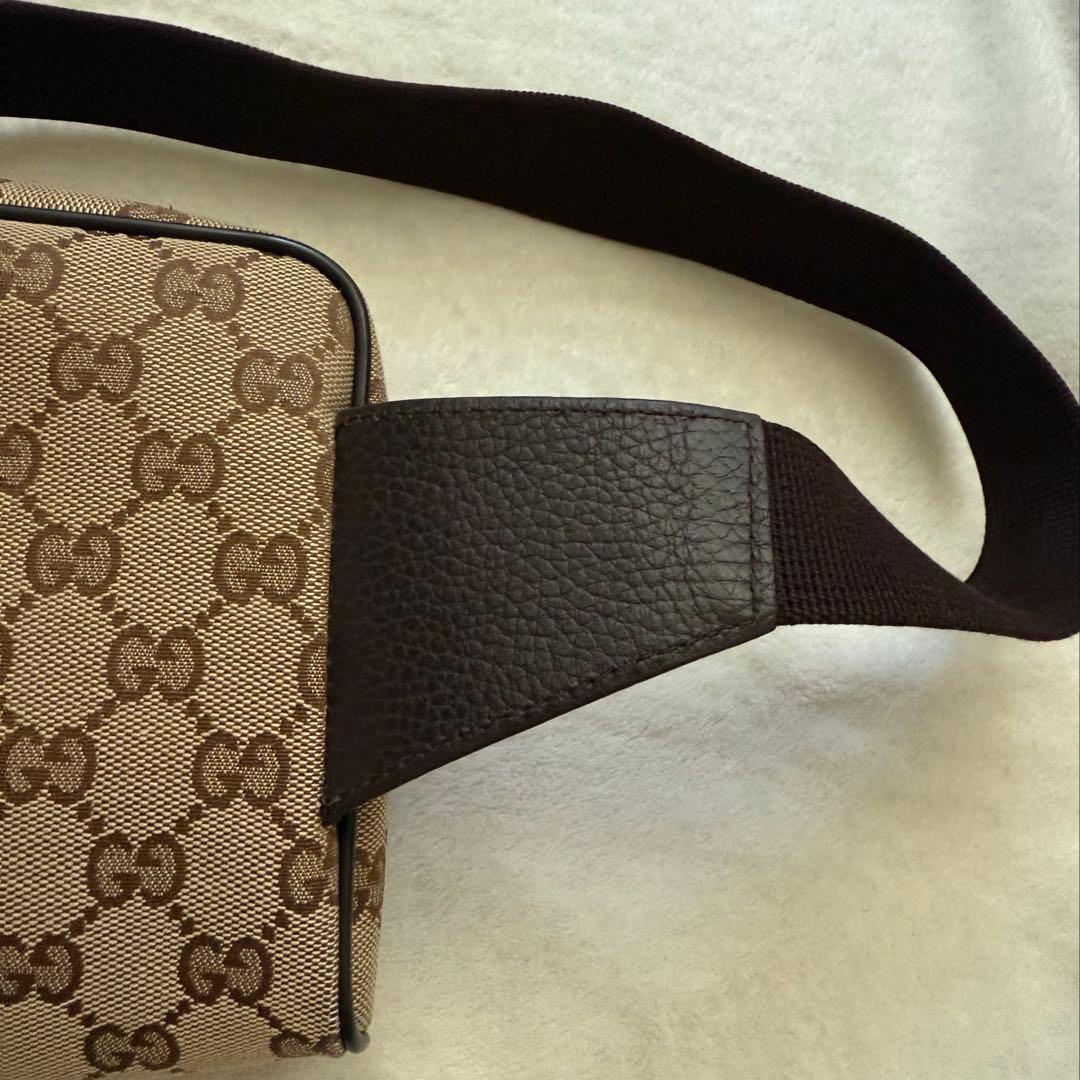 GUCCI グッチ　GGキャンバス　ウエストバッグ　ボディバッグ