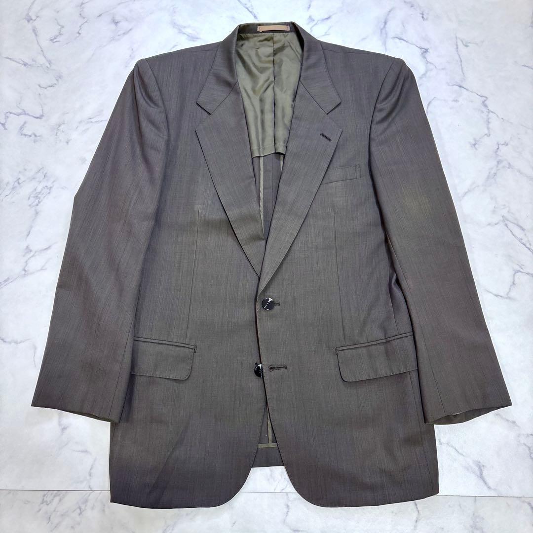 美品 DORMEUIL ドーメル生地 シングルスーツ セットアップ 日本製 ML