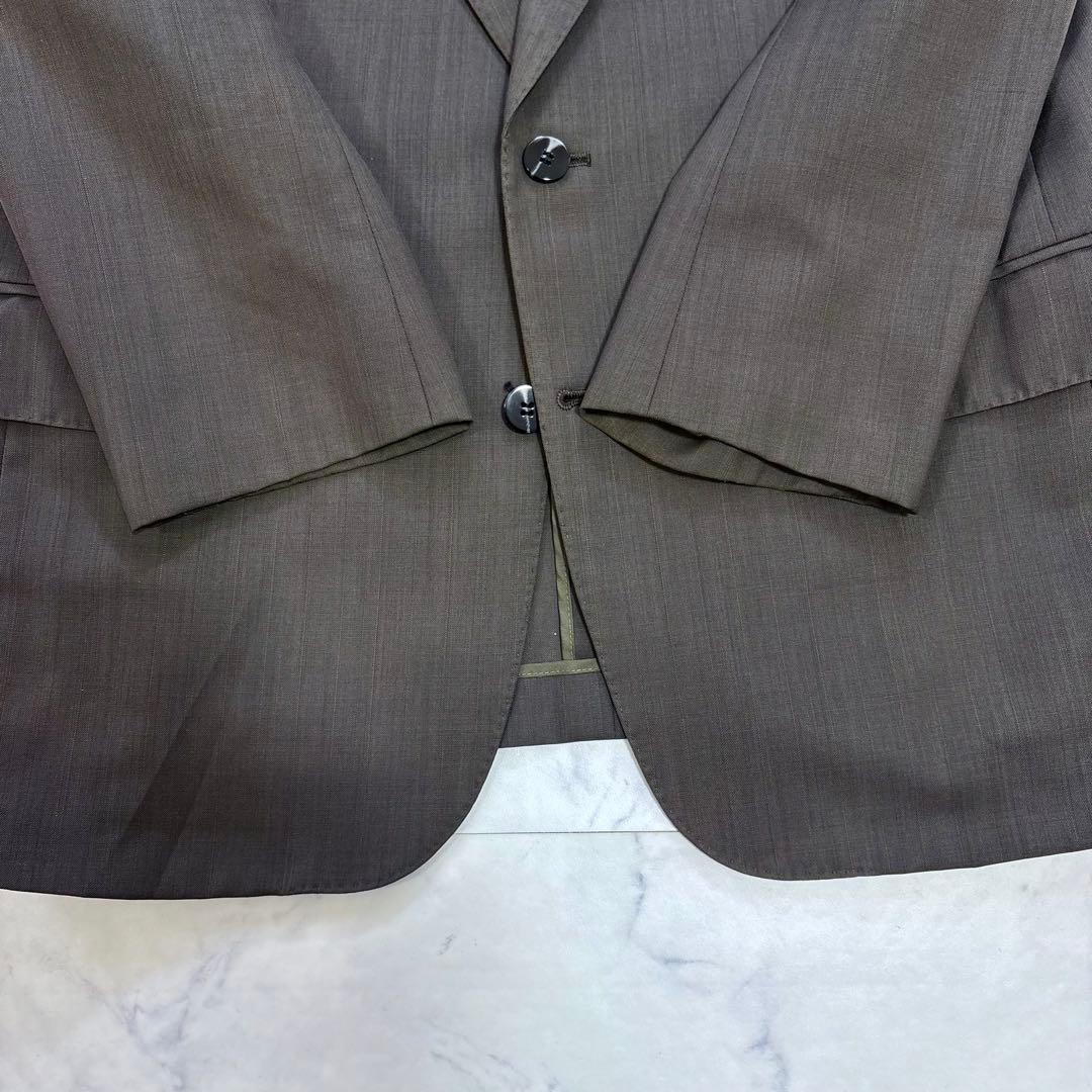 美品 DORMEUIL ドーメル生地 シングルスーツ セットアップ 日本製 ML