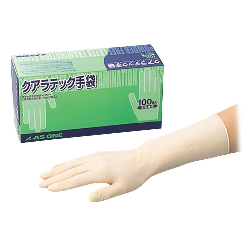 AS ONE 使い捨て手袋 Mサイズ 100枚入り