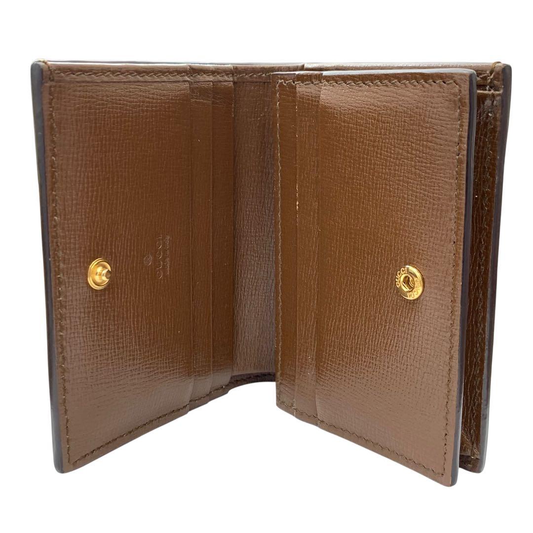 【美品】GUCCI グッチ GGスプリーム ハート コンパクト財布 648848