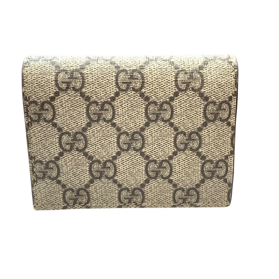 【美品】GUCCI グッチ GGスプリーム ハート コンパクト財布 648848