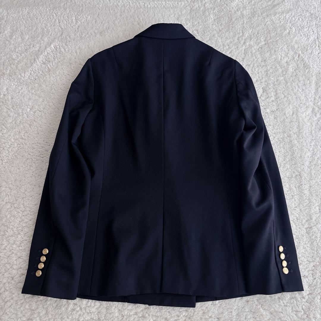あぐ NOLLEY'S ダブルプレストジャケット 金ボタン 38 紺ブレ