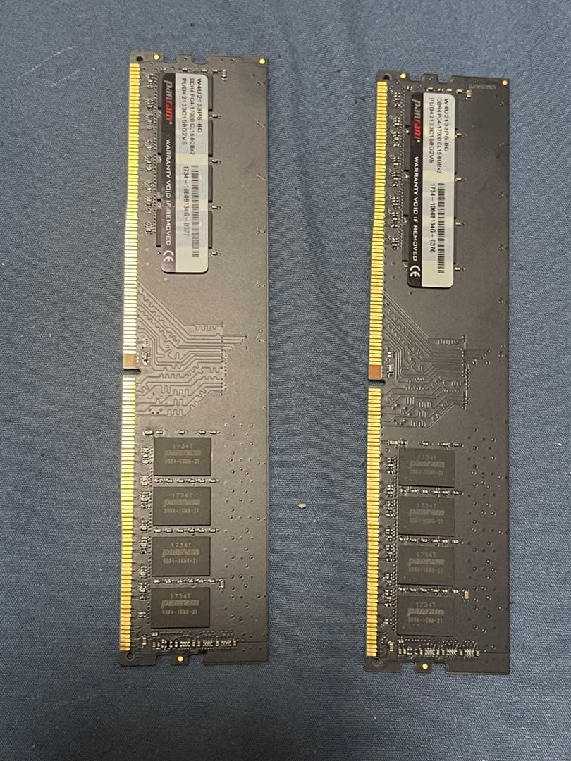 パラマウント DDR4 2400MHz 8GB メモリ2枚16G