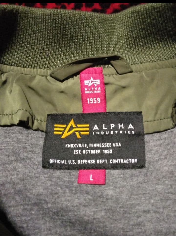 ALPHA L2B フライトジャケット MA1 カーキ 短丈 y2k L