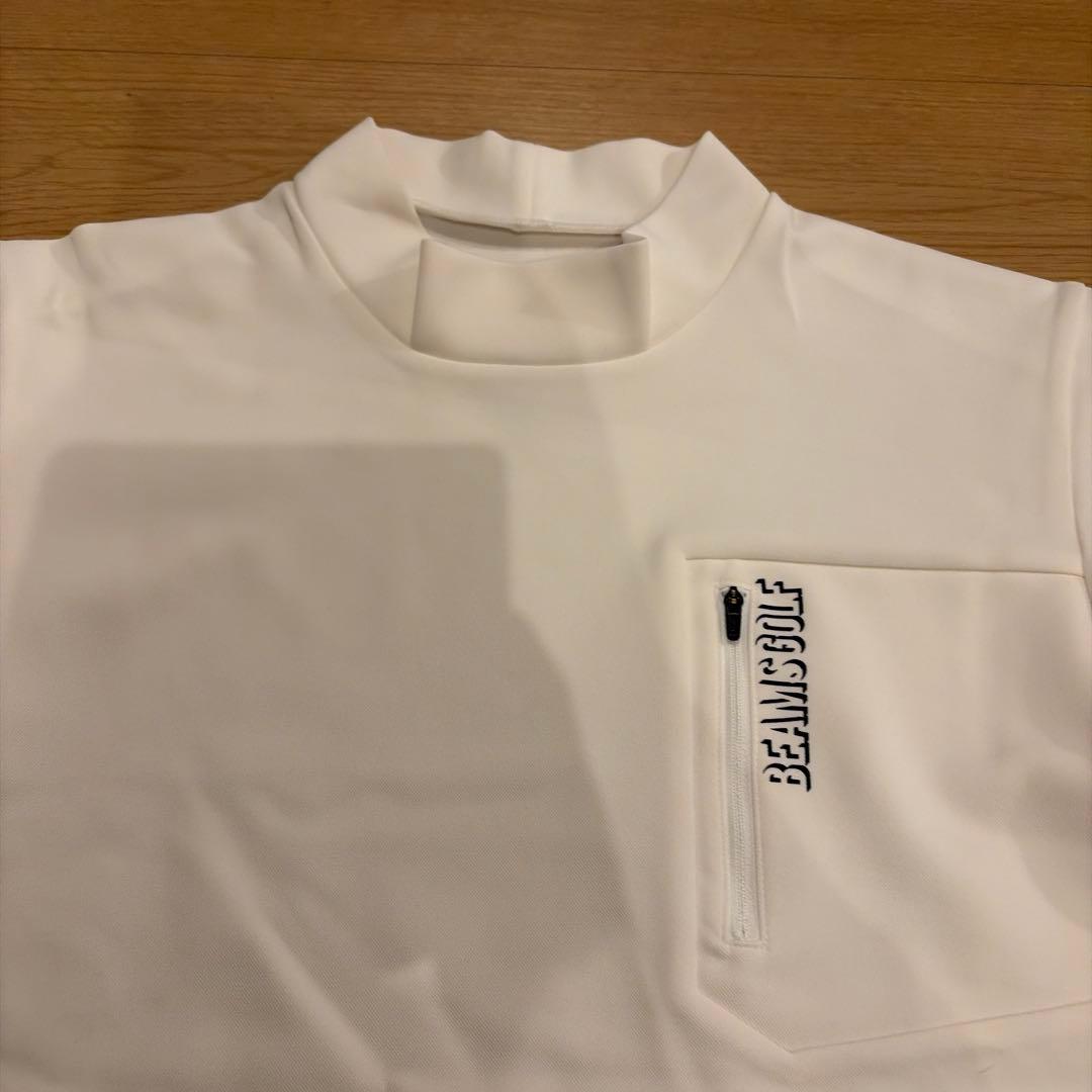 BEAMS GOLF ハイネックゴルフシャツ ホワイト