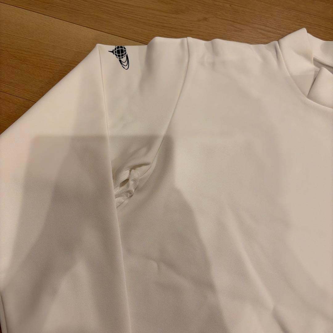BEAMS GOLF ハイネックゴルフシャツ ホワイト