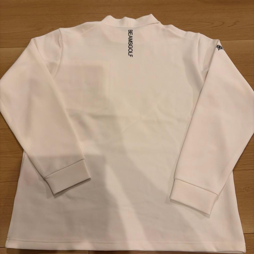 BEAMS GOLF ハイネックゴルフシャツ ホワイト