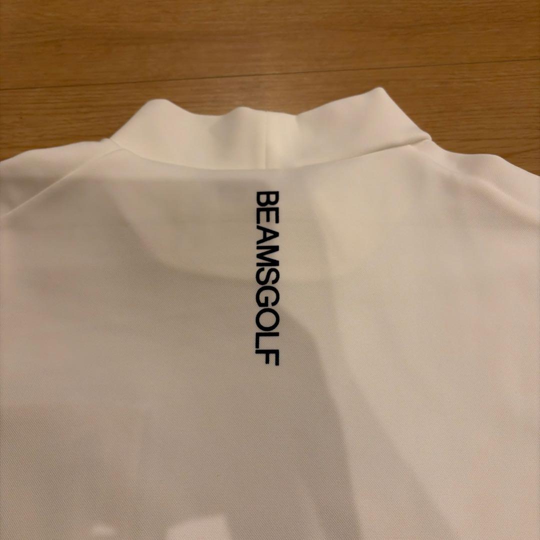 BEAMS GOLF ハイネックゴルフシャツ ホワイト