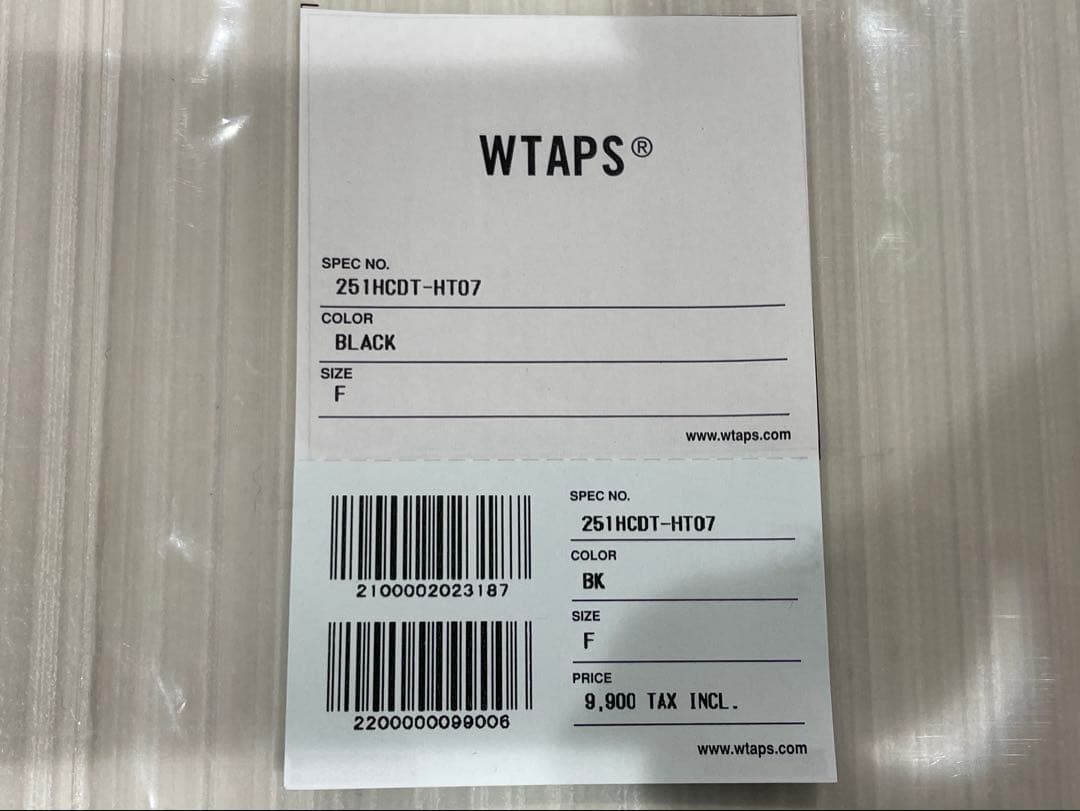 帽子 WTAPS 25SS HCDT-HTO7 PERTEX