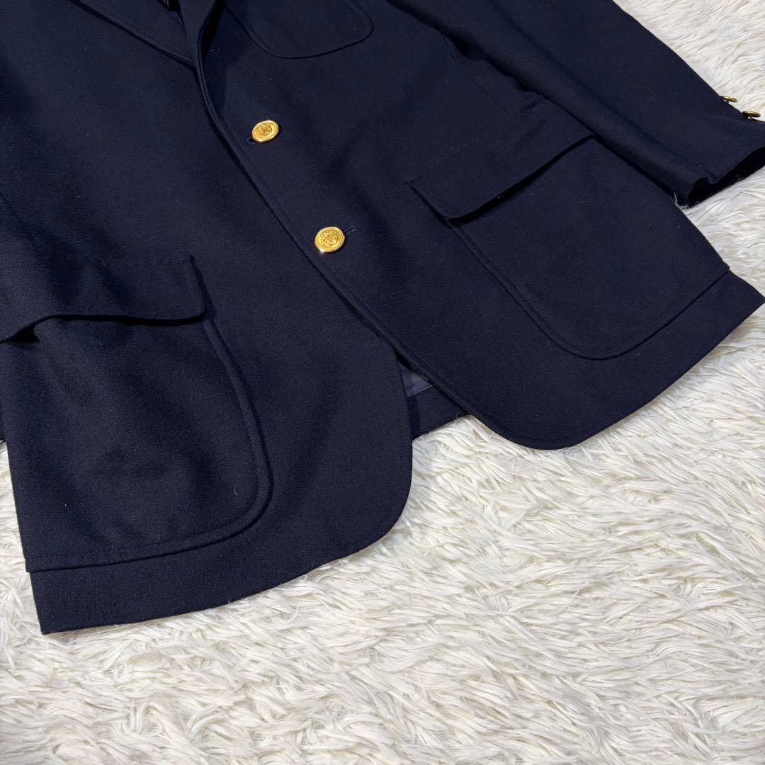 J.PRESS 金ボタン 紺ブレ 刻印 3B 背抜き ネイビー 赤タグ L