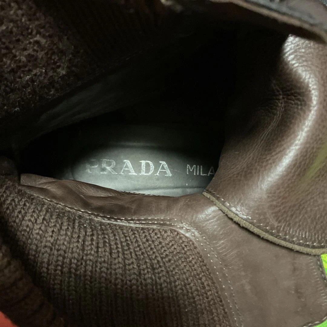 PRADA ブーツ　ブラウン