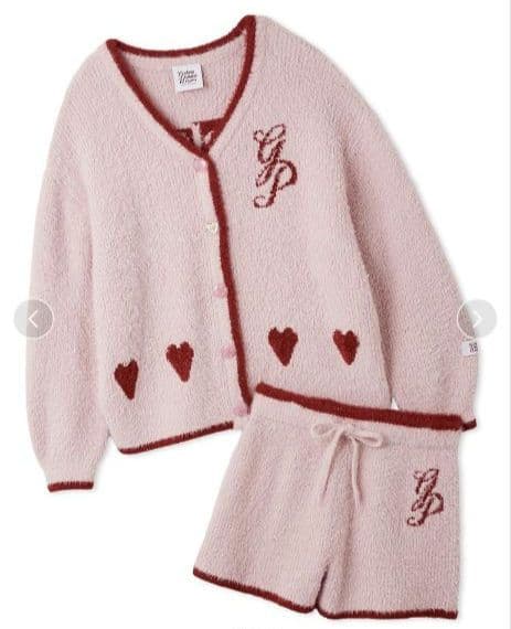 正規品♡新品♡ジェラートピケ♡フェザーカーディガン＆ショートパンツ♡ピンク