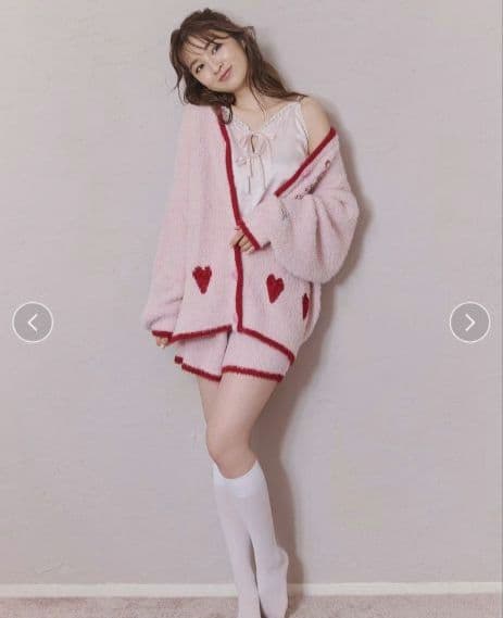 正規品♡新品♡ジェラートピケ♡フェザーカーディガン＆ショートパンツ♡ピンク