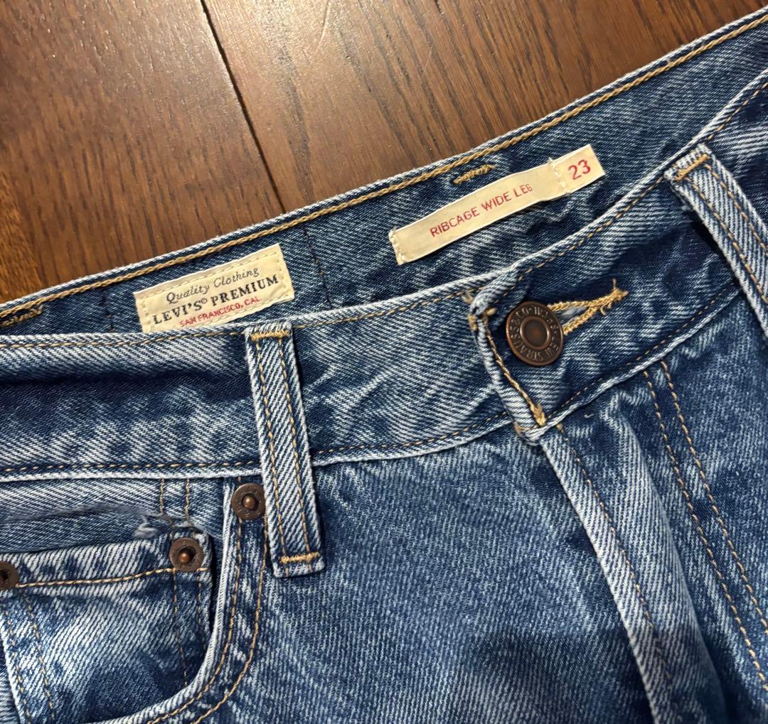 26ss 別注【LEVI’S】RIBCAGE WIDE LEG 23インチ