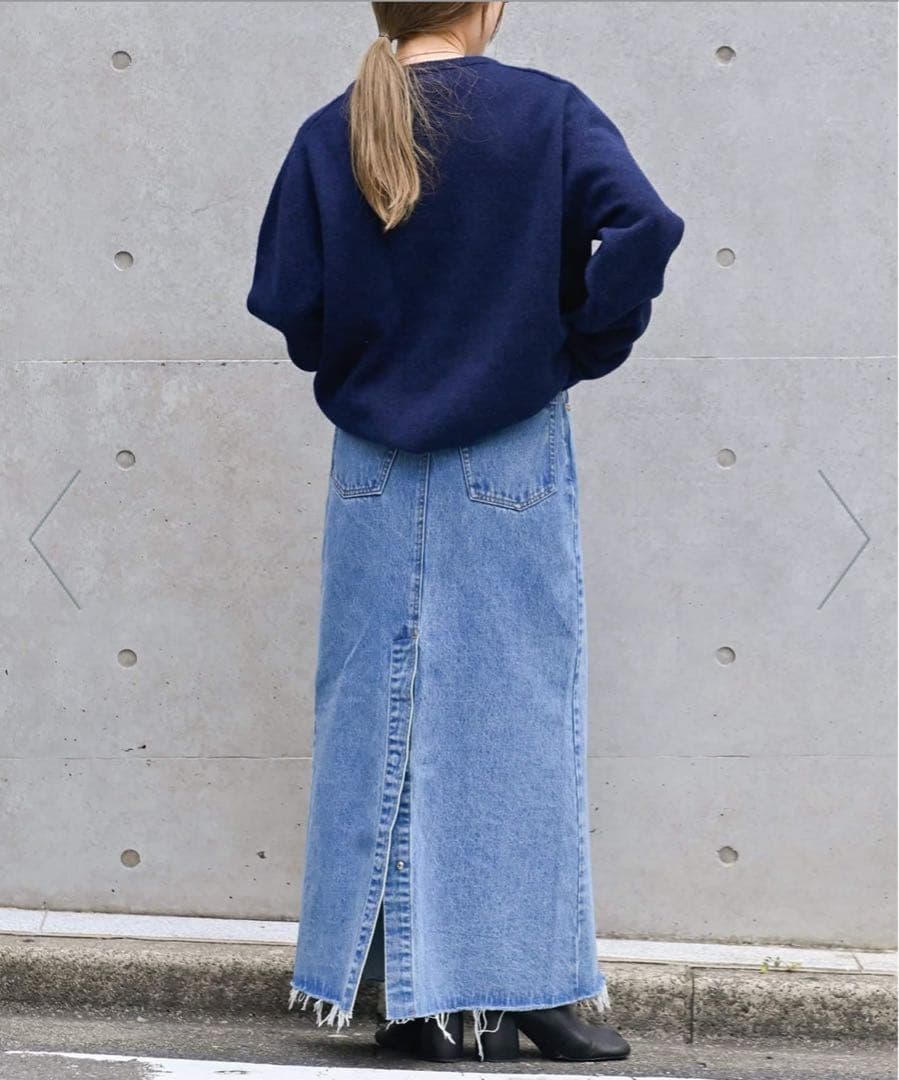 outdoor productsデニム ロングスカート