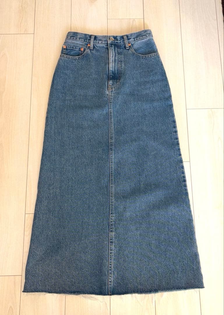 outdoor productsデニム ロングスカート