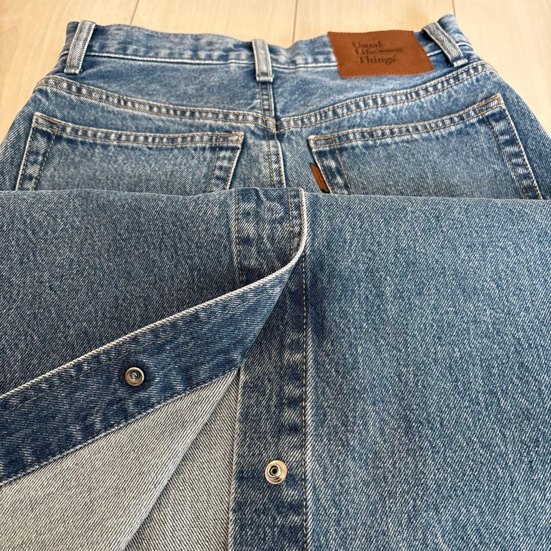 outdoor productsデニム ロングスカート