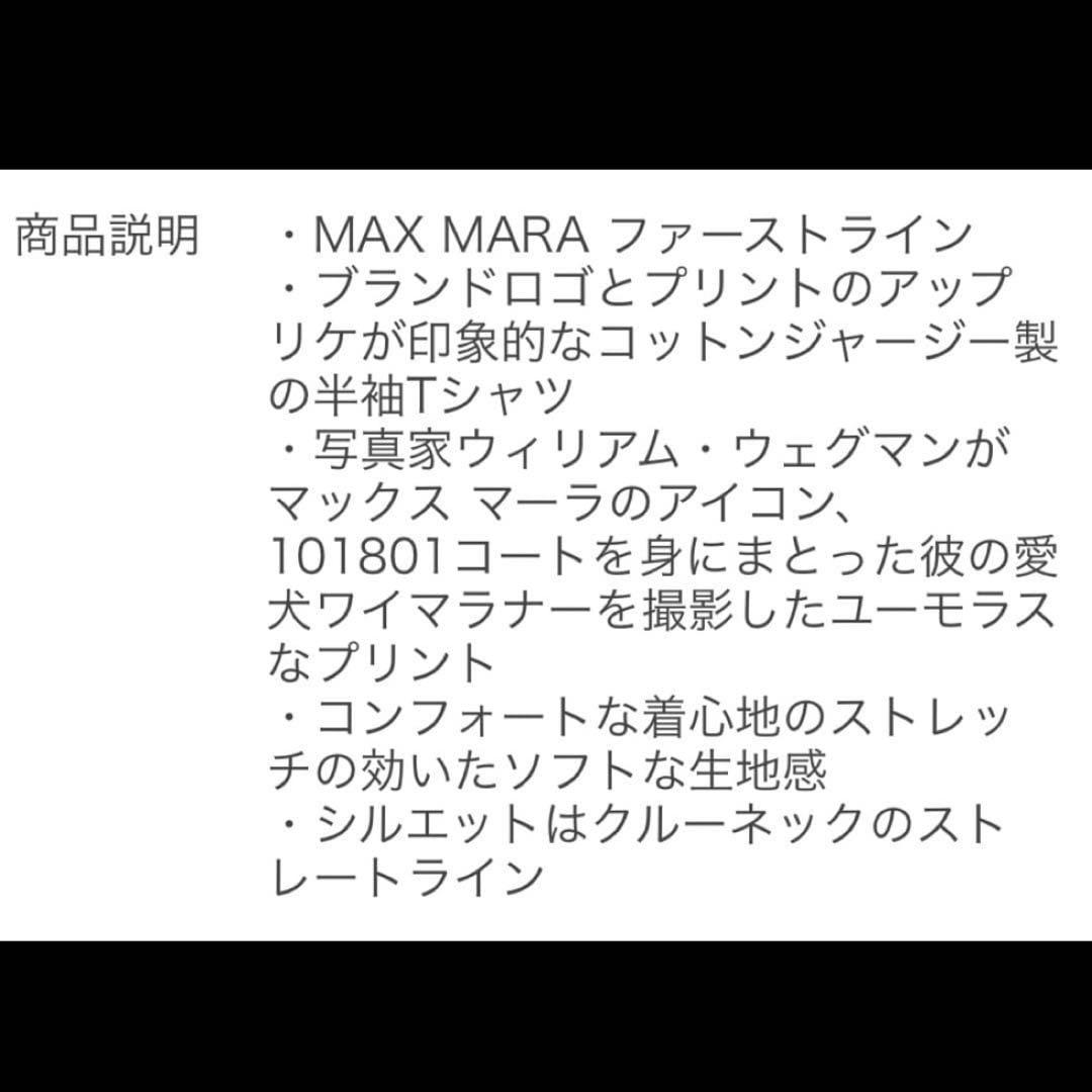 美品MaxMara　ROSSO　TシャツドッグXS　VANIGLIA黒白ボーダー