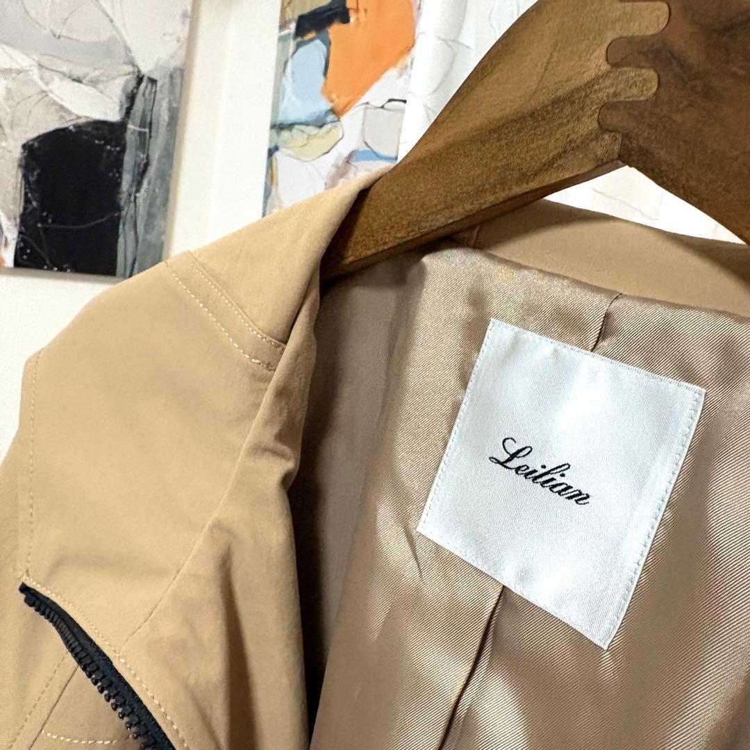 【美品】Leilian レリアン *フーデッドコート ９