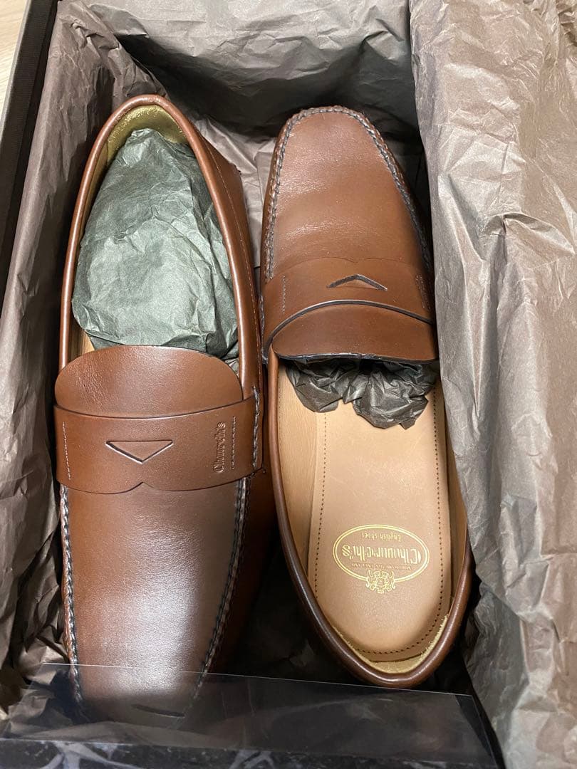 『church's』Brown Leather Moccasins