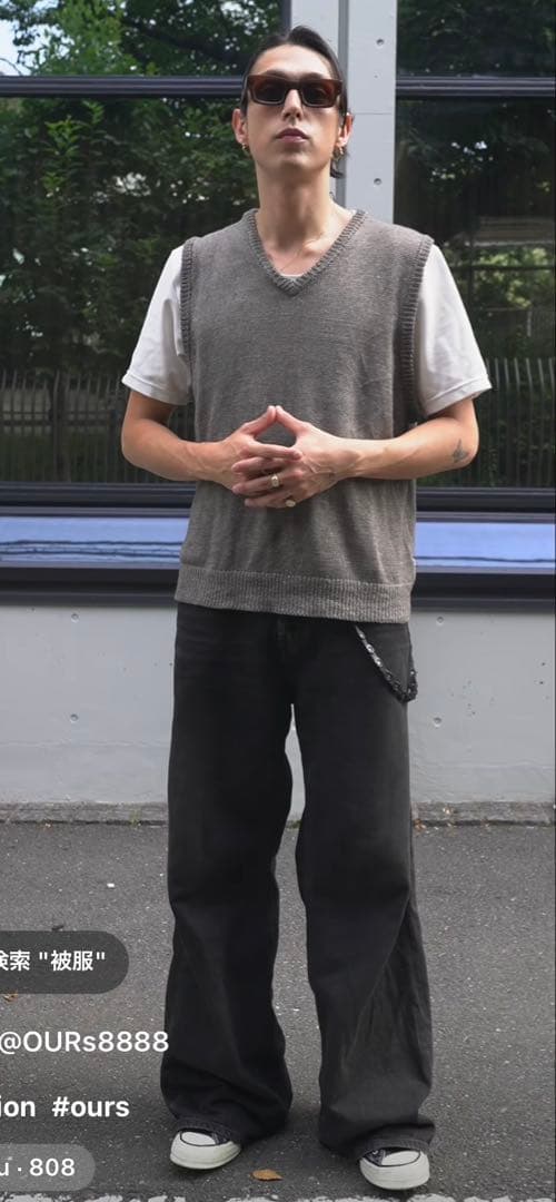 【モーガン蔵人着用】24SS LOOSE KNIT LINEN VEST 未使用