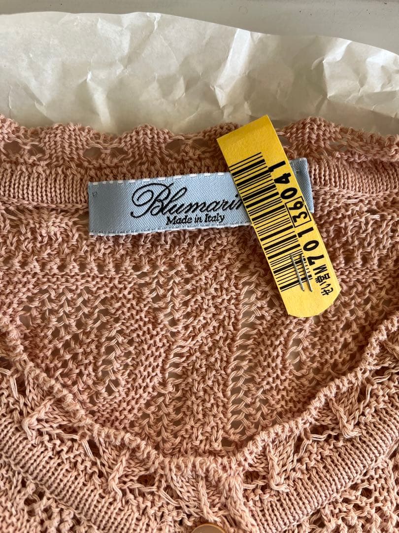 Blumarine ピンク ニットカーディガン