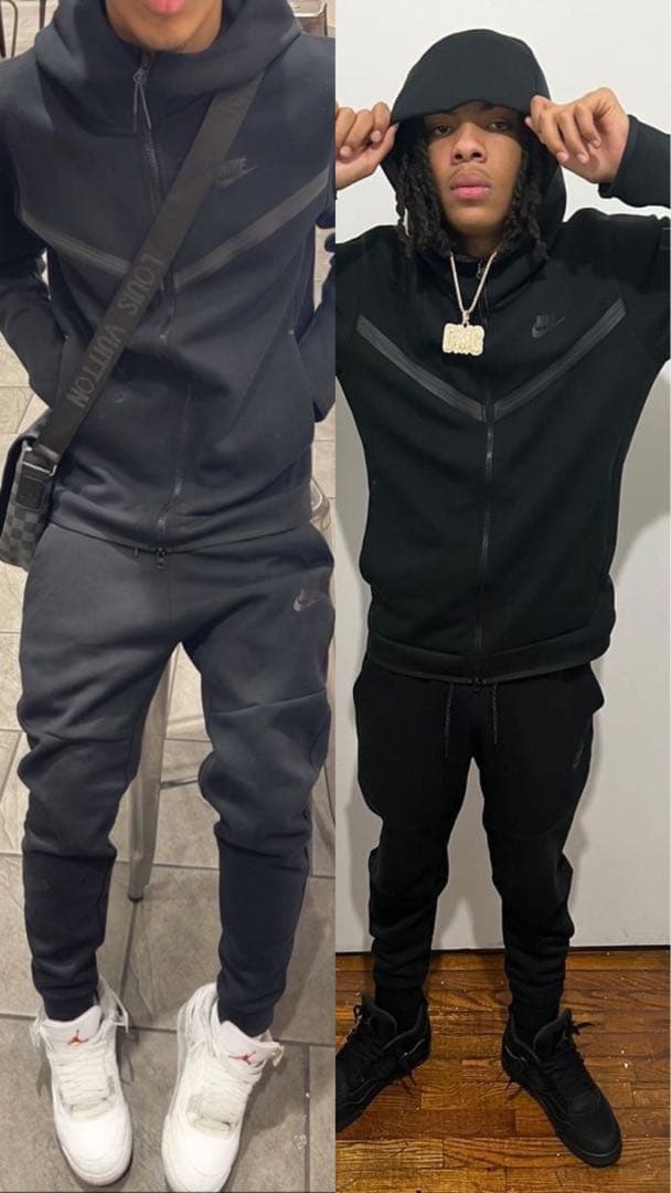【早い者勝】NIKE ナイキ テックフリース セットアップ 黒 上L下M廃盤
