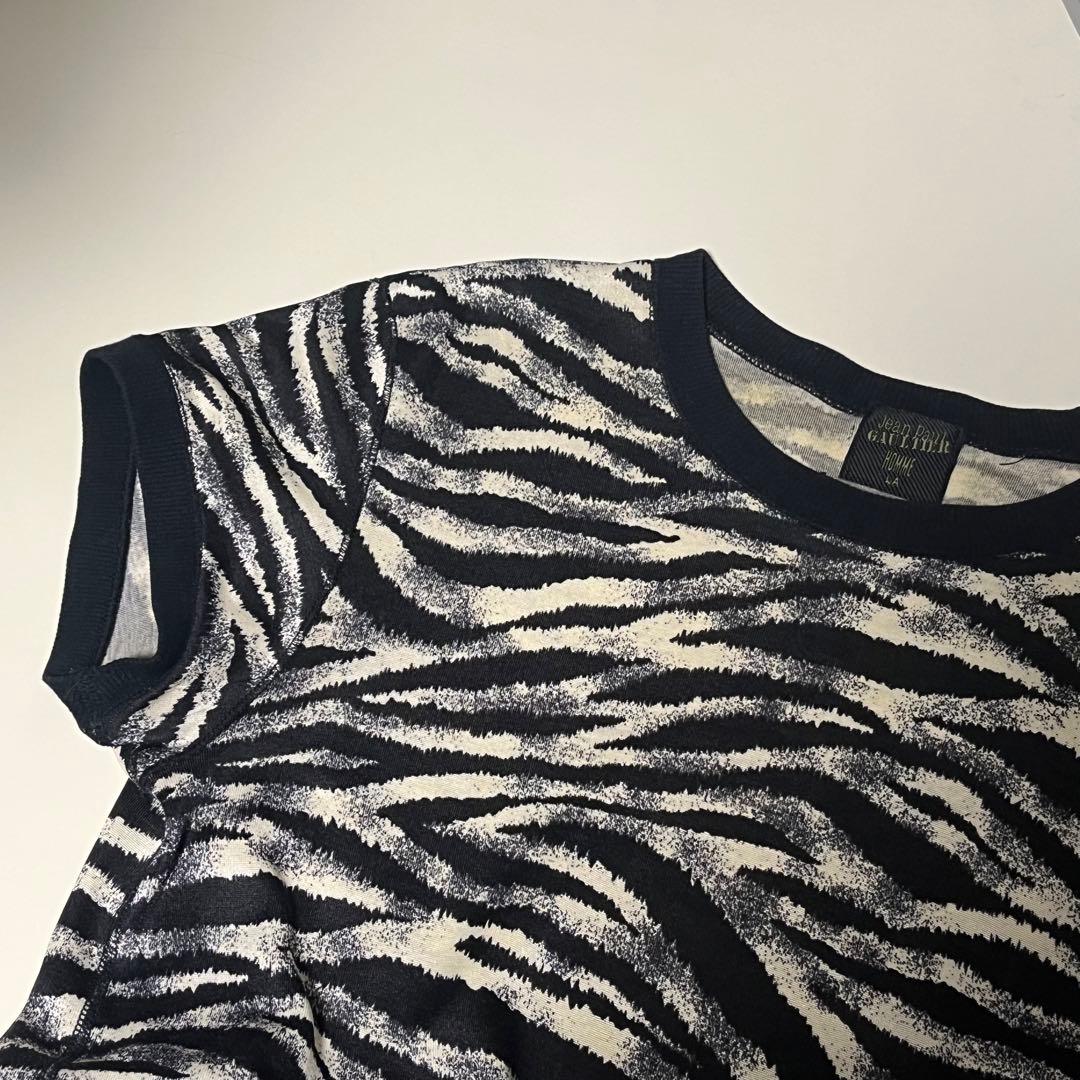 トップス jean paul gaultier homme zebra power net