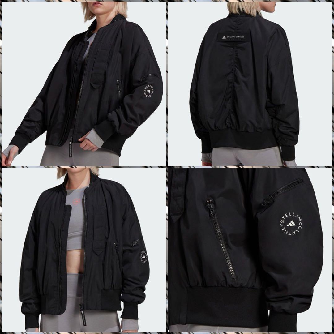 adidas×Stella McCartney ボンバージャケット　ブラック　L