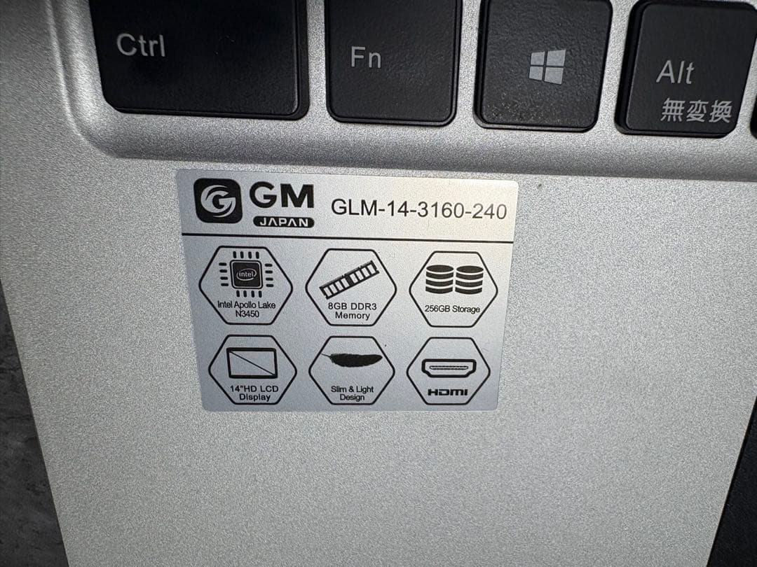 GLM GM-JAPAN ノートパソコン