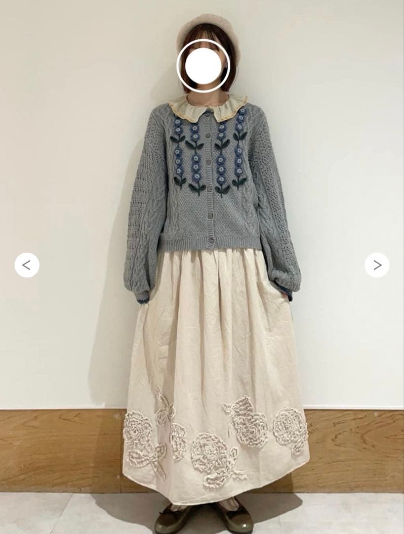 【新品】TSUHARU by sm2＊お花モチーフかぎ針編みカーディガン★完売品